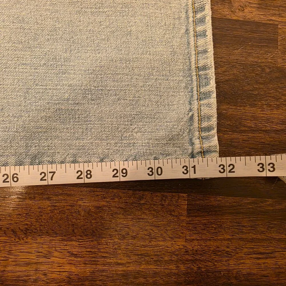 Current/Elliott The Painter Jeans 27 Salt Water Wide Leg Carpenter CE1021 NWT - Picture 6 of 11